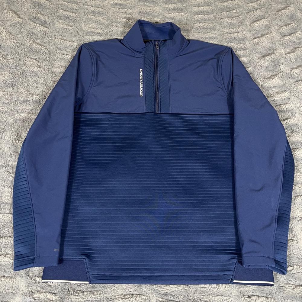 Under‎ Armour Storm Golf 1/4 Zip Pullover Mens Medium Academy Blue 1373409-408